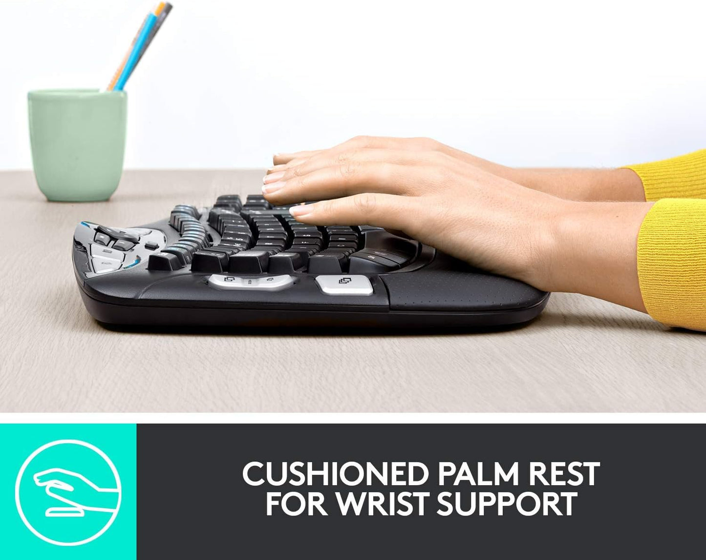 Logitech Wireless Wave Combo Mk550 With Keyboard and Laser Mouse