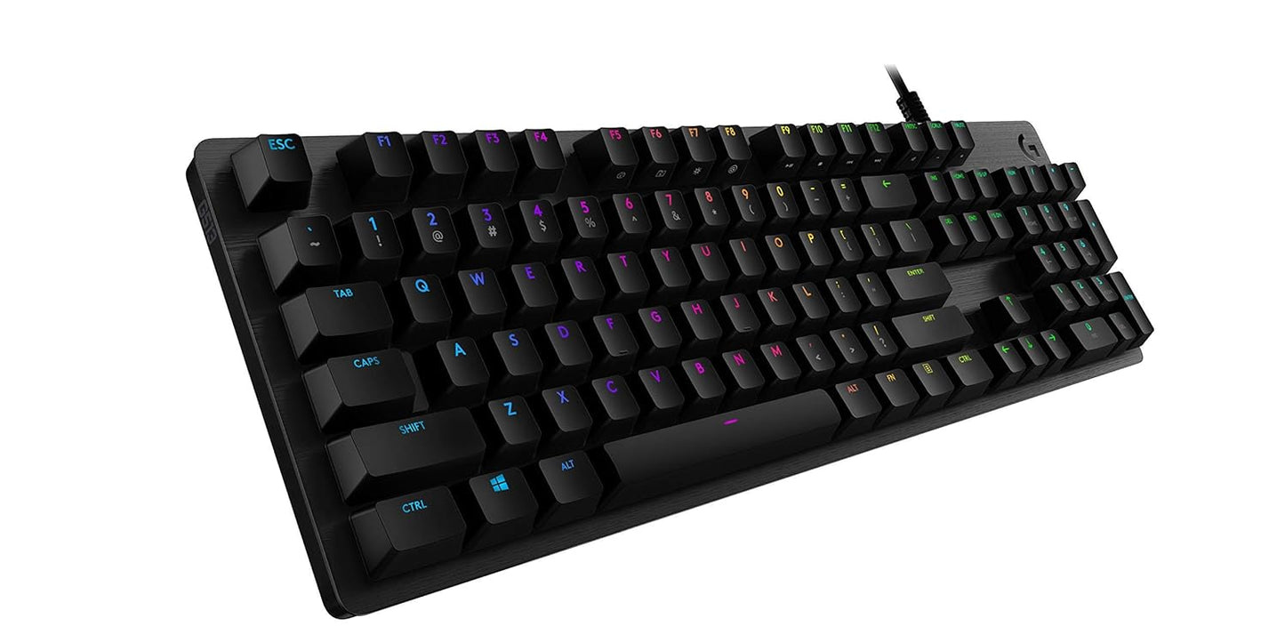 Logitech G513 Carbon LIGHTSYNC RGB Mechanical Gaming Keyboard with GX Blue Switches - Clicky