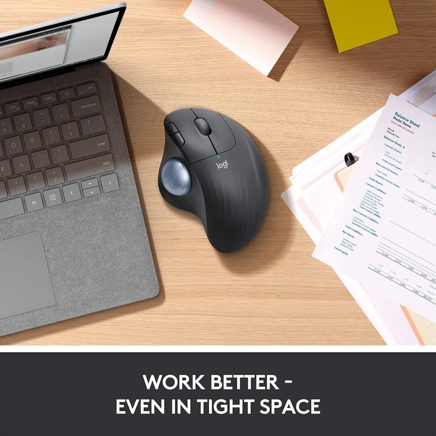 Logitech Ergo M575 Wireless Trackball Mouse- Graphite