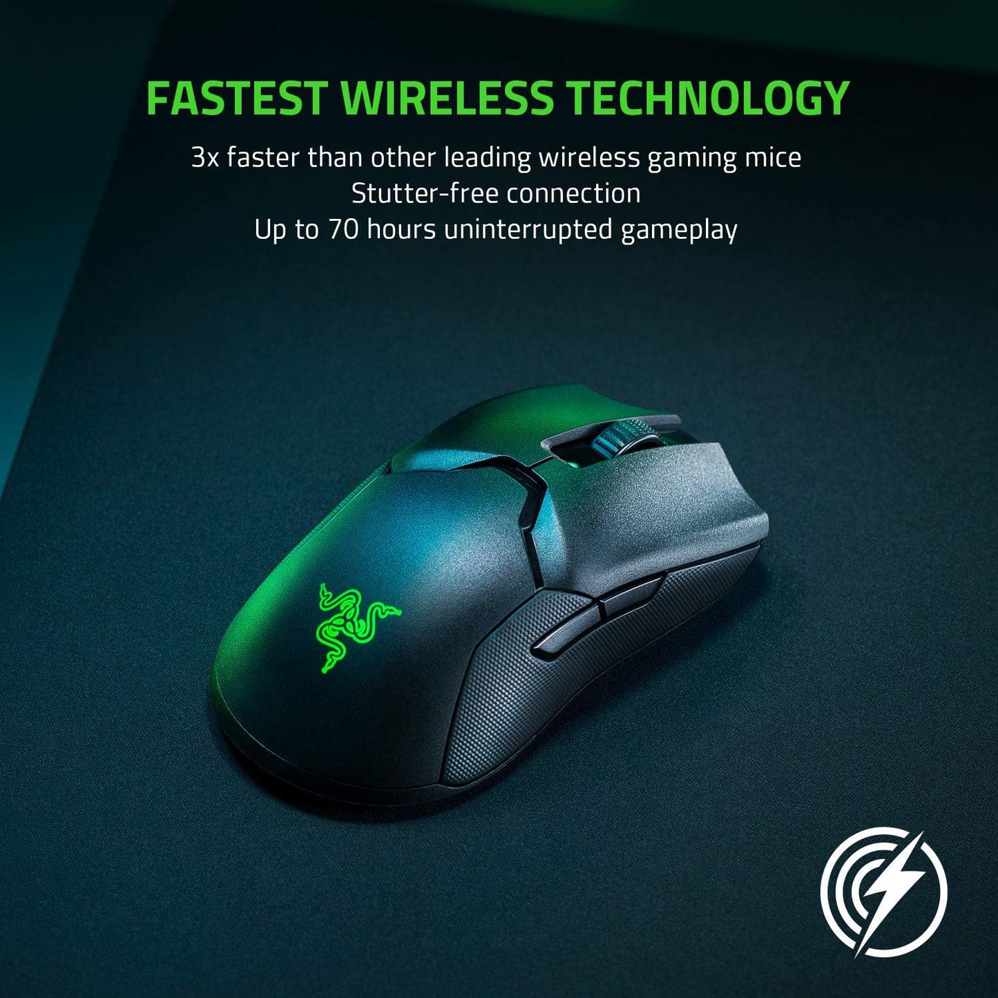Razer Viper Ultimate Lightweight Wireless Gaming Mouse(Classic Black)
