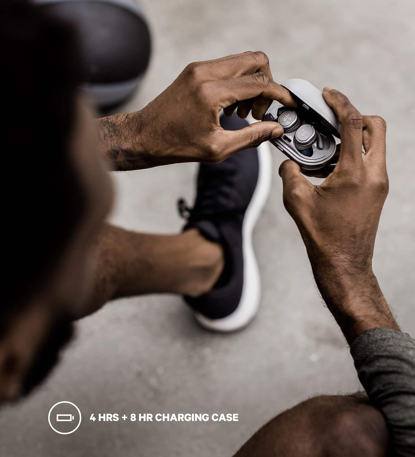 Jaybird RUN XT True Wireless Headphones (Storm Grey/Glacier)