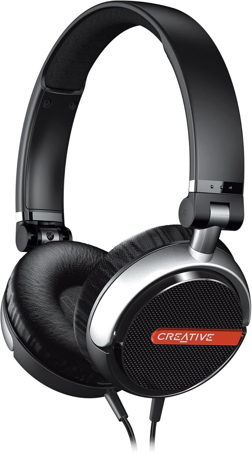 Creative Flex Ultra-Light On-Ear Headphones (Black)