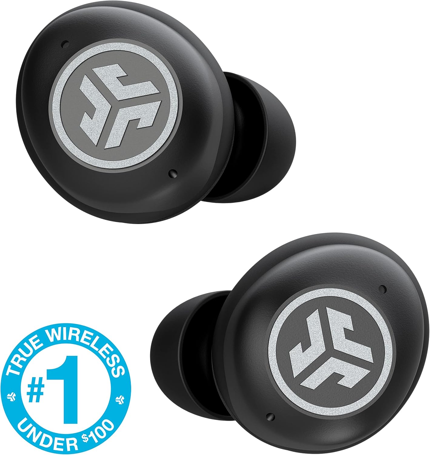 JLab JBuds Air Pro True Wireless Earbuds, Black, Bluetooth Multipoint, Auto Play & Pause, Dual Connect, IP55 Sweat & Dust Resistance, Be Aware Audio for Safety, Custom 3 EQ Sound Settings