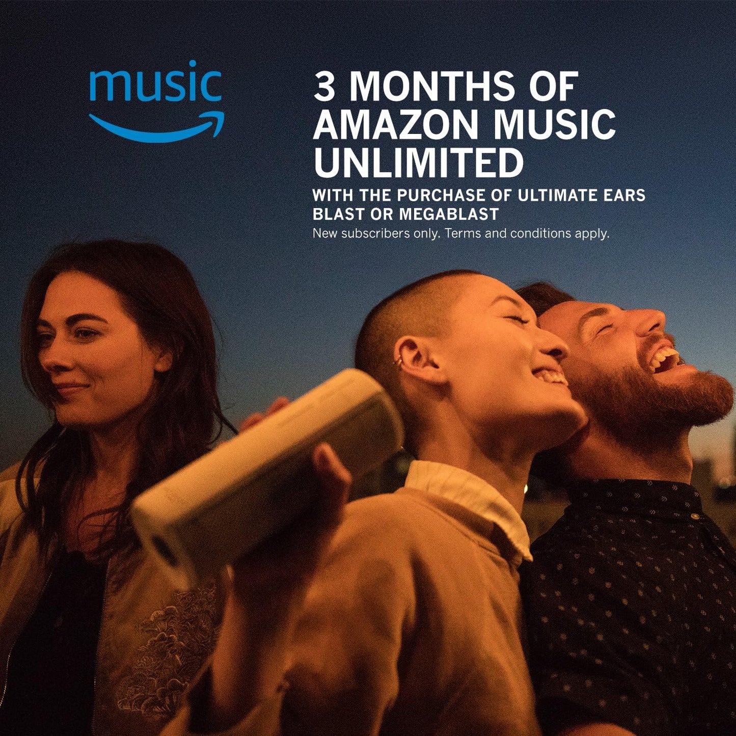 Ultimate Ears MEGABLAST Portable Waterproof Wi-Fi and Bluetooth Speaker - Graphite