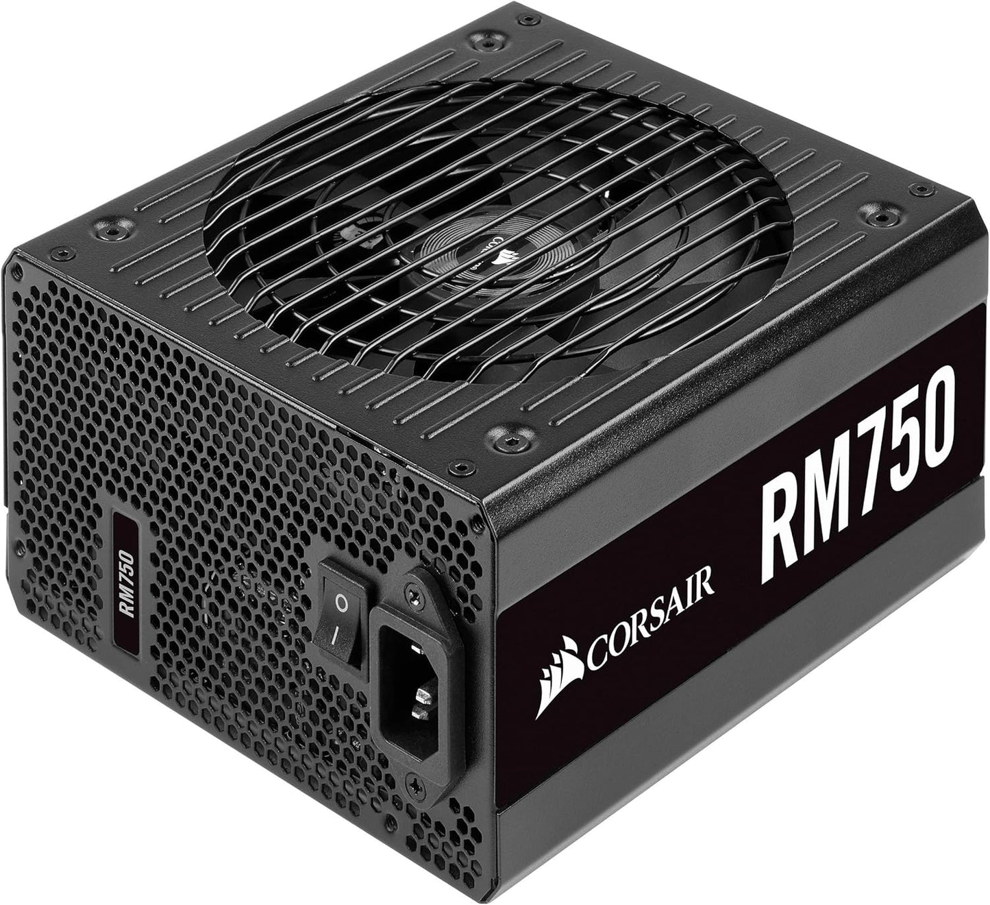 Corsair RM750, RM Series, 80 Plus Gold Certified, 750 W Fully Modular ATX Power Supply - Black