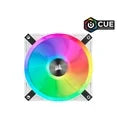 CORSAIR QL Series, iCUE QL120 RGB, 120mm RGB LED PWM White Fan, Triple Fan Kit with Lighting Node CORE