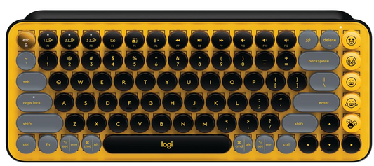 Logitech POP Keys Mechanical Wireless Keyboard  - Blast Yellow